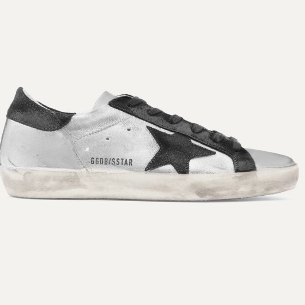 NEW Golden Goose Silver & Black. Sold Out Size 39. 8.5/9 NEVER WORN - Picture 8 of 8